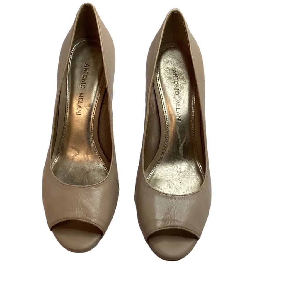 Antonio Melani cream leather pump size 8